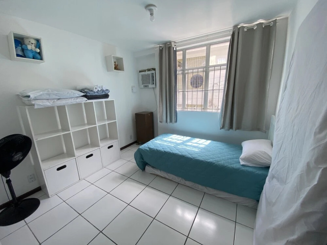3 quartos a 2 quadras da Praia
