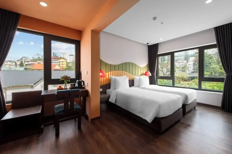 Deluxe Twin room with city view