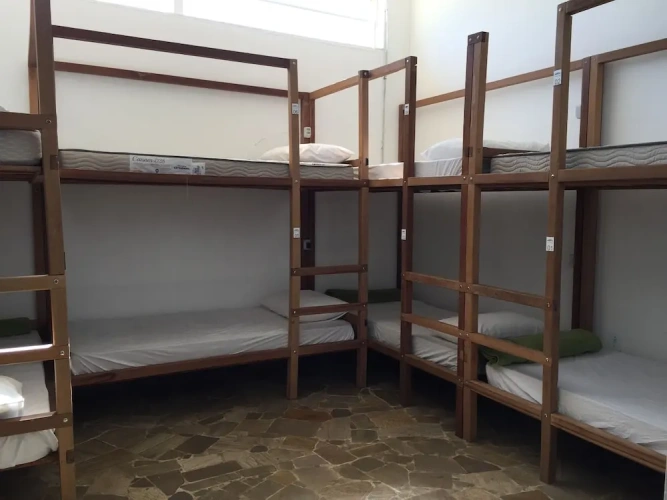Bed in Dorm with sea view