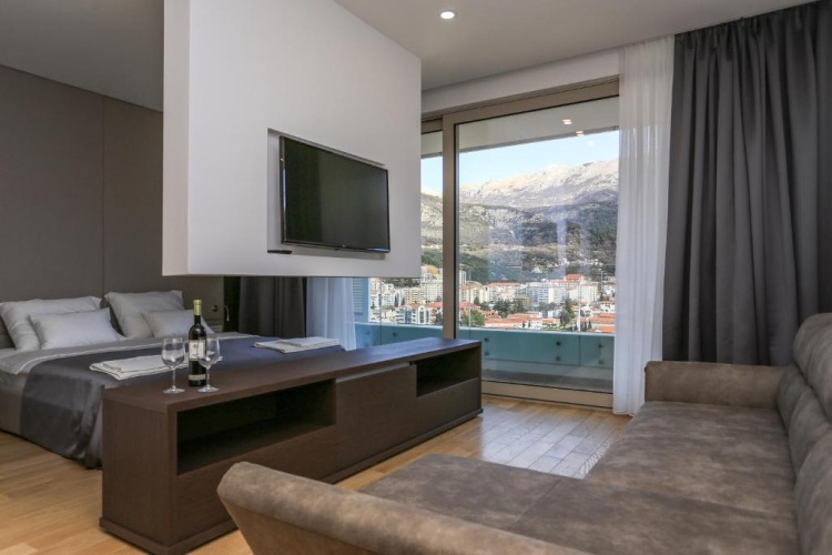 Studio with mountain view