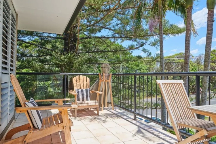 Studio with balcony