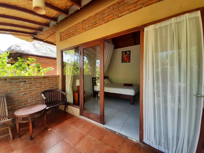 Superior Double Bungalow with balcony and with garden view