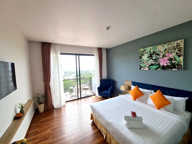 Deluxe Double room with balcony and with ocean view