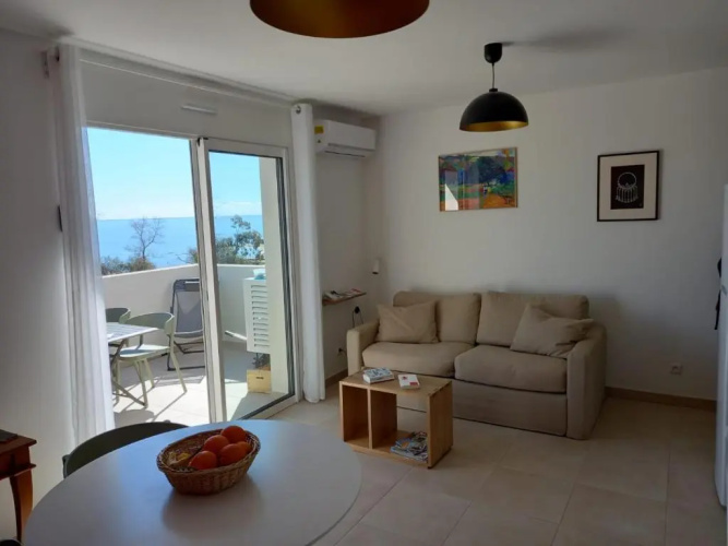 Residence Marina di Bravone - appartement 6 personnes (5 adultes max.) Vue Mer 2ème etage N162