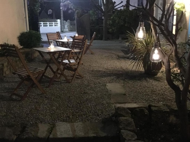 Outside