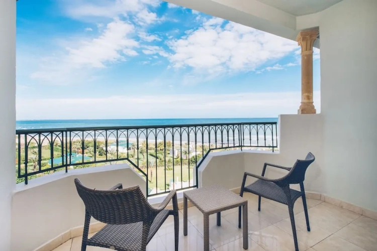 Standard Twin room with balcony and with sea view
