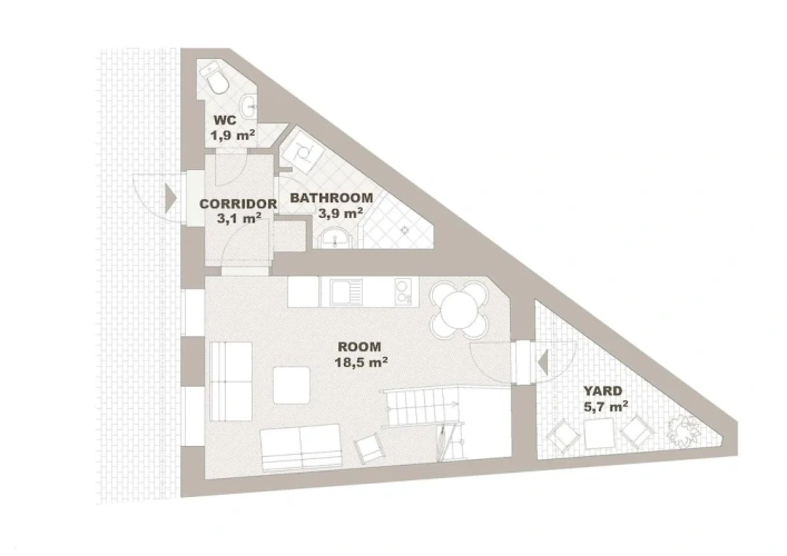 2 Bedrooms Apartment