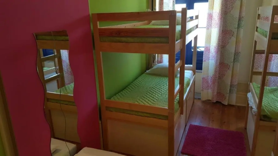 Bed in Dorm (female dorm) with view