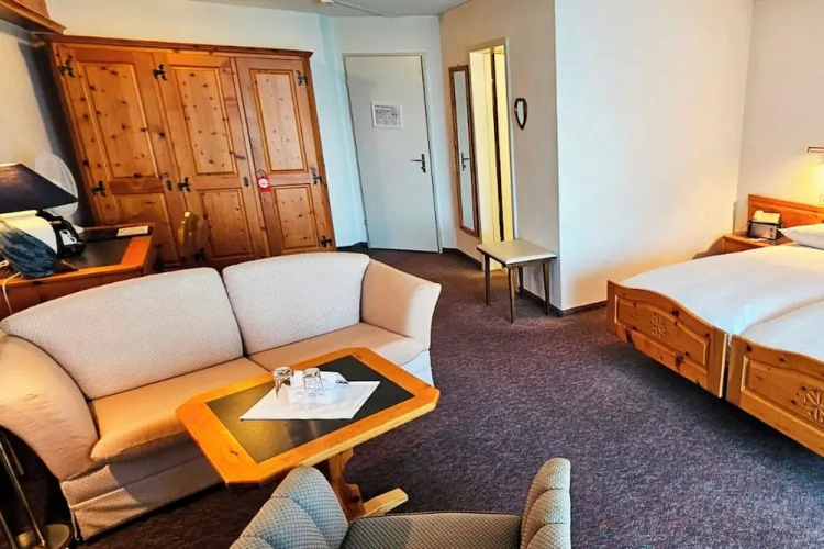 Standard Twin Family room with balcony and with lake view