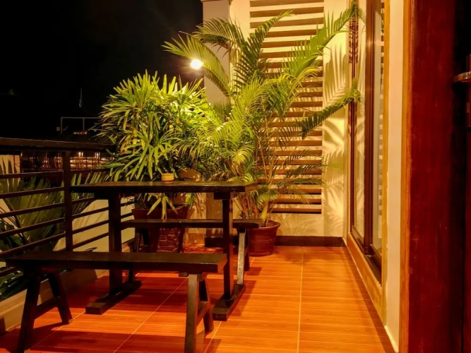 Deluxe Family room with balcony and with view