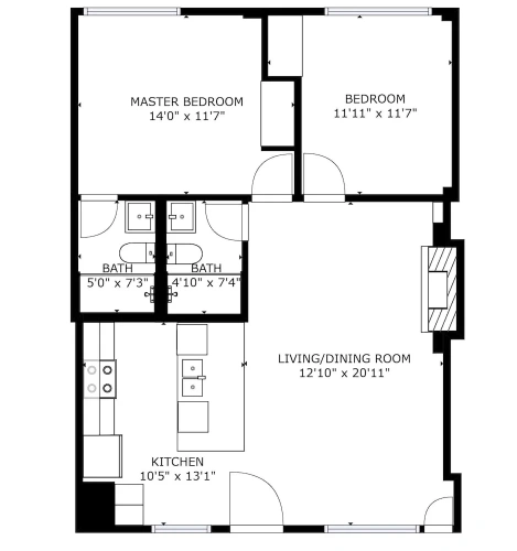 2 Bedrooms Standard room
