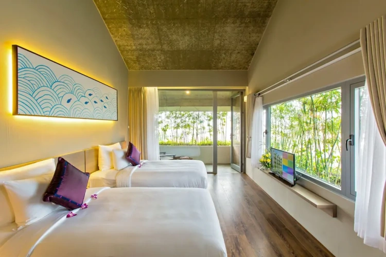 Deluxe Twin room with balcony and with city view
