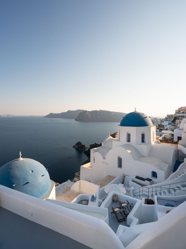 Suite with balcony and with Blue Domes View