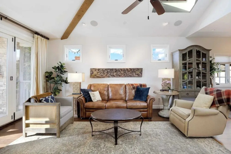 Seventh & Shore Stylish Seal Beach Home w/ Elevator, Fireplace + Bold Design