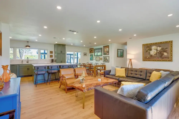 BBQ Ready + Fire Pit: Chic Johnson City Home