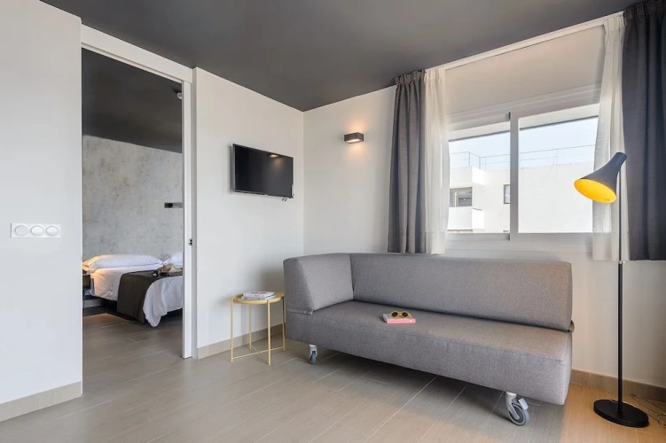 1 Bedroom Apartment with balcony and with partial sea view