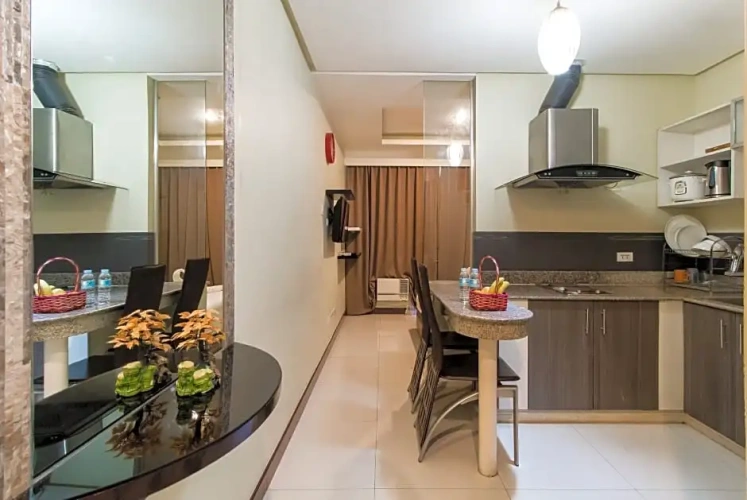 Studio with balcony and with view