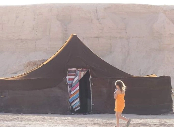 Family Tent with mountain view