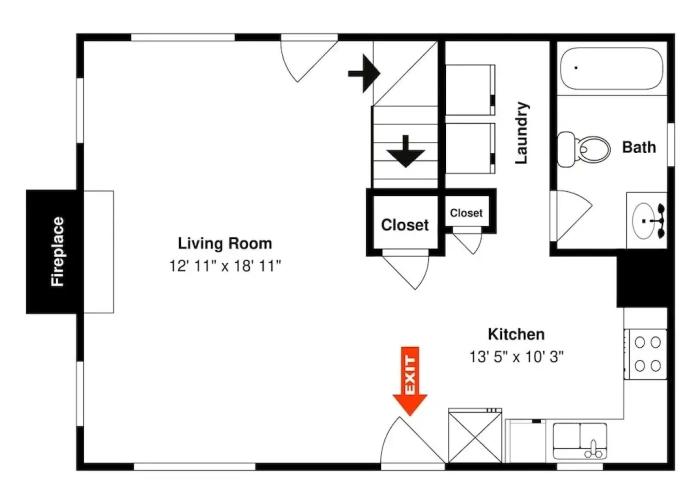 1 Bedroom Studio