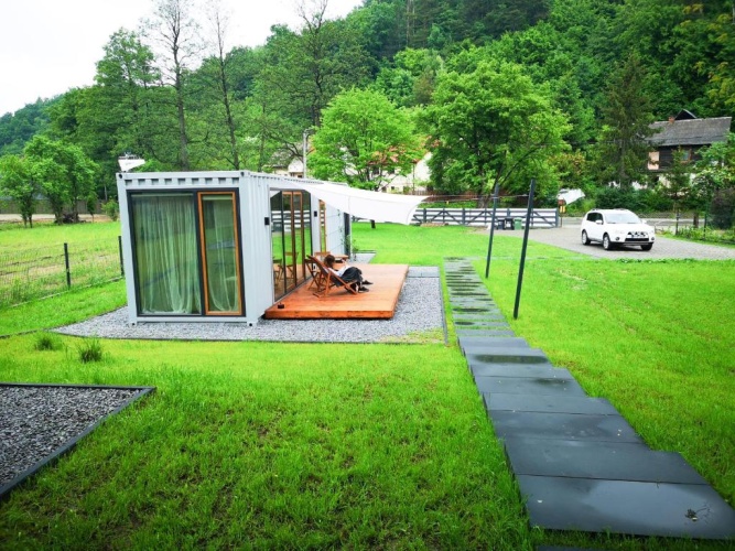 Outside