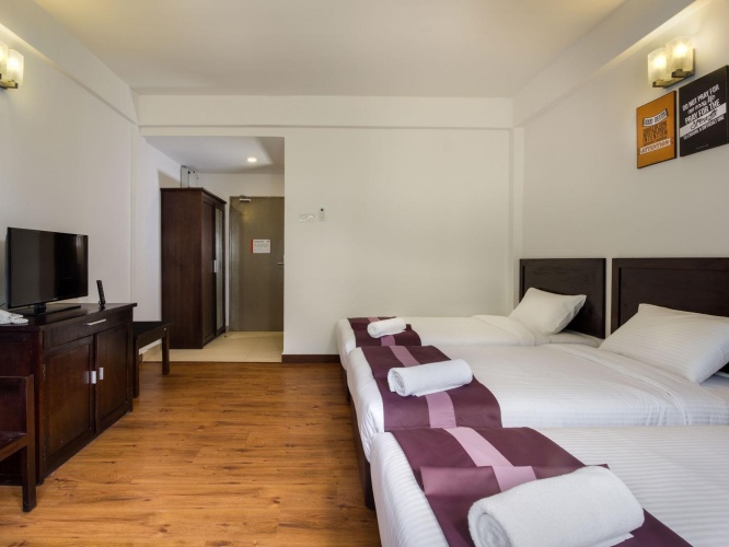 Deluxe Triple room with garden view