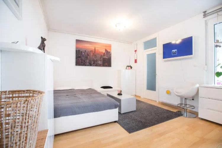 Cozy & Modern Studio with Balcony