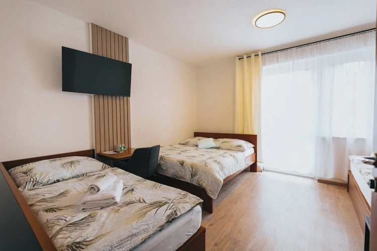 Standard Quadruple Family room with balcony and with garden view