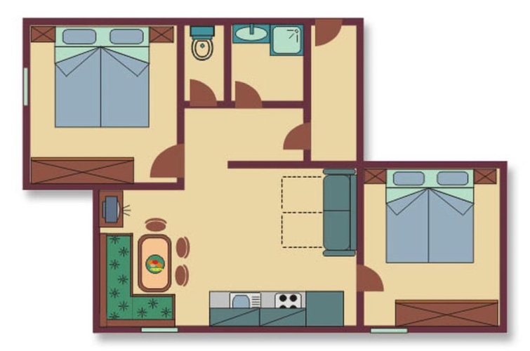 2 Bedrooms Basement Apartment
