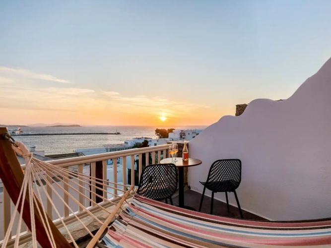 Yalos hotel sunset view