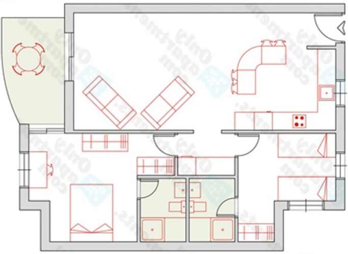 2 Bedrooms Apartment