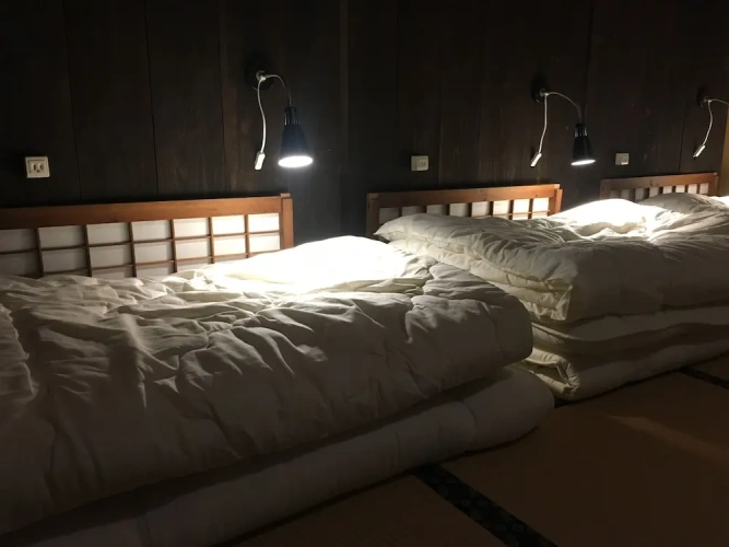 Bed in Dorm (male dorm) with balcony