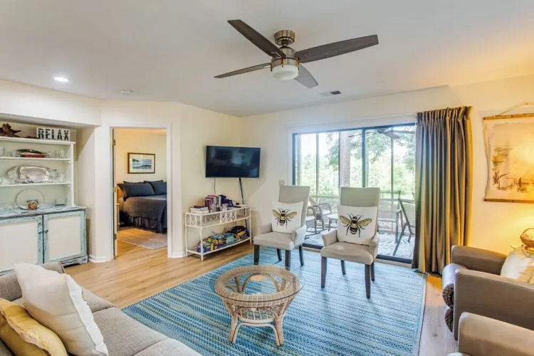 Condo w/ Golf Course Views < 1 Mi to Sunset Beach!