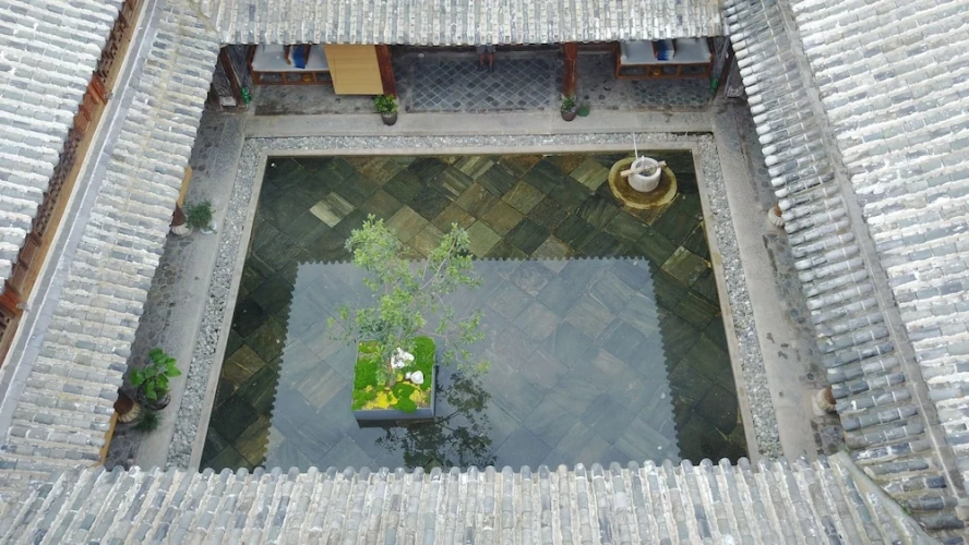Outside
