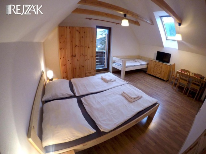 Studio with balcony