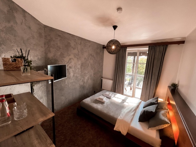 Standard Double room with balcony and with view