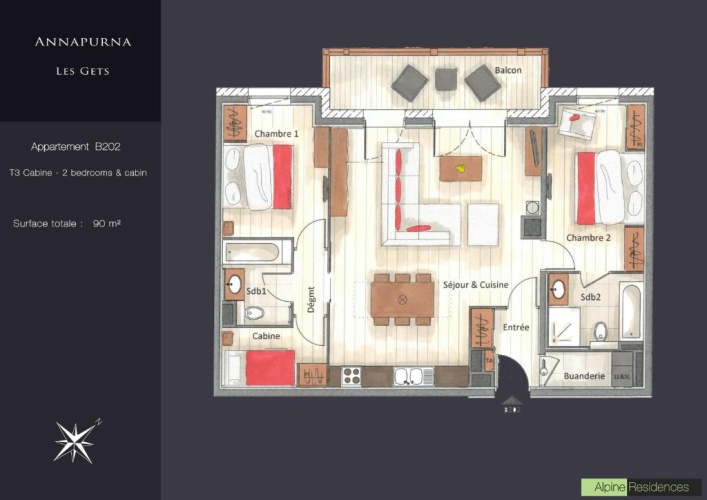 3 Bedrooms Apartment