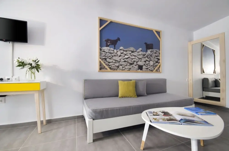Studio with balcony