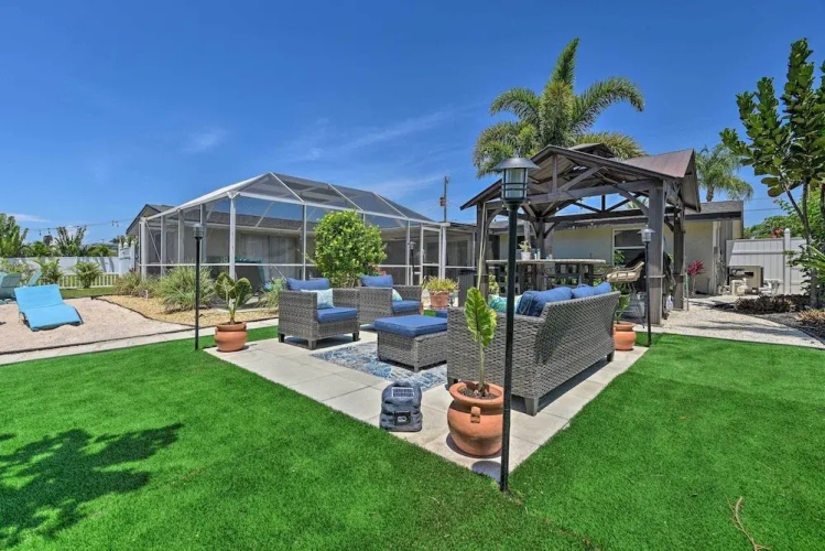 Waterfront Bradenton Home: Heated Pool & Fire Pit