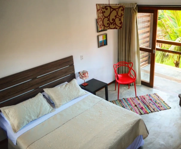 Superior room with balcony and with garden view