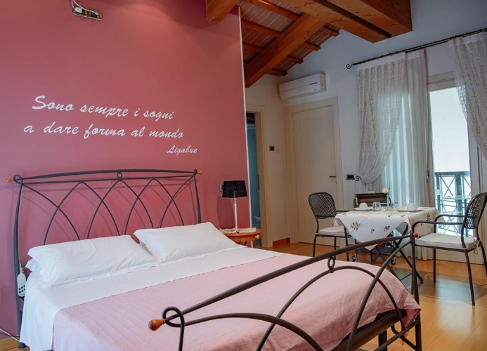 Standard Quadruple room with balcony and with view