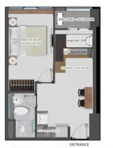 1 Bedroom Apartment with city view