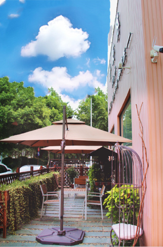 Outside