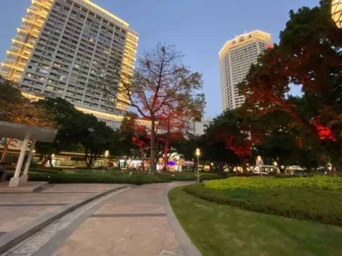 Outside