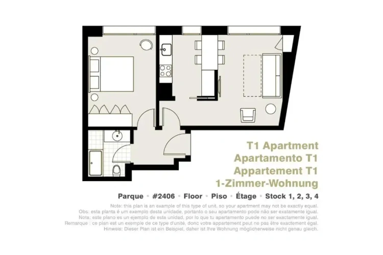 1 Bedroom Apartment