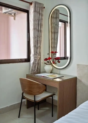 Studio with balcony and with city view
