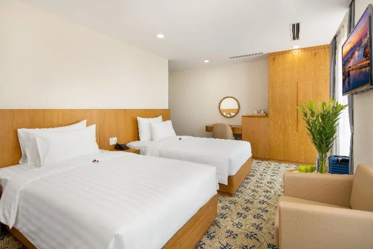 Superior Twin room with balcony and with view