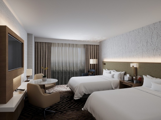 Quadruple Guest room with balcony and with park view