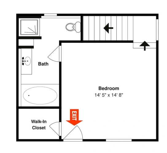 2 Bedrooms Cottage with balcony