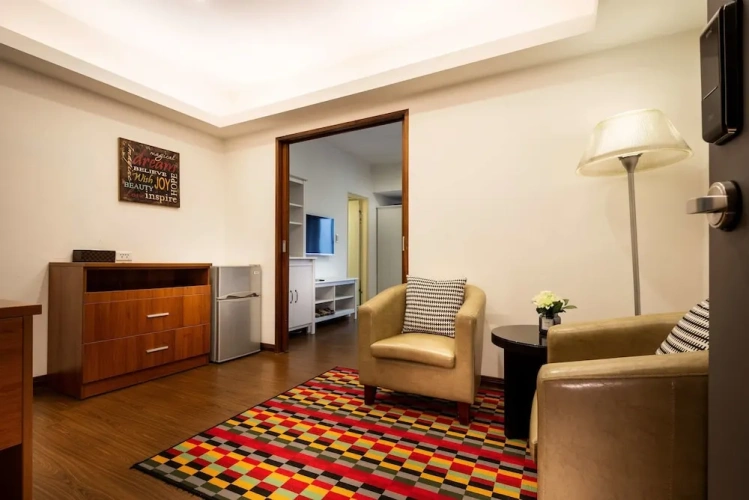 Standard Quadruple room with balcony and with city view