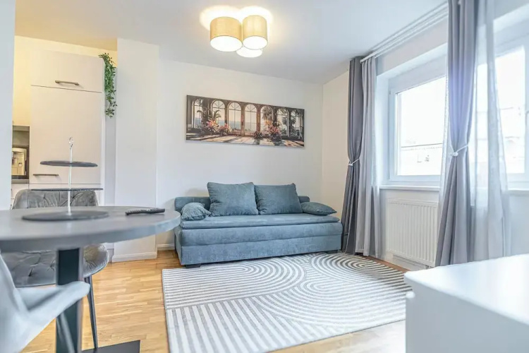 Cozy 1BR 1LR Apartment Balcony City